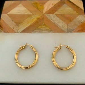 Gold Hoop Earrings 10k